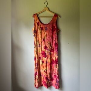 Y2K Floral Sleeveless Dress - Multicolor